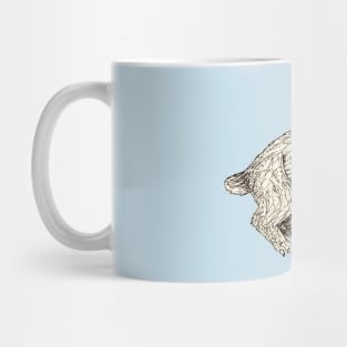 Christmas Badger Mug